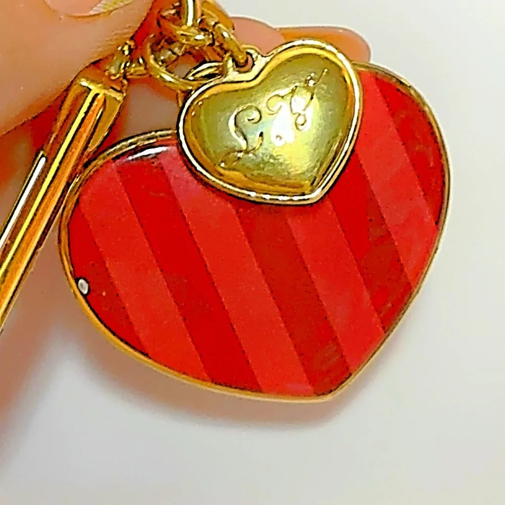 Louis Vuitton Porte Cles Coeur Rayeur Key Ring Bag Charm - Picture 5 of 10
